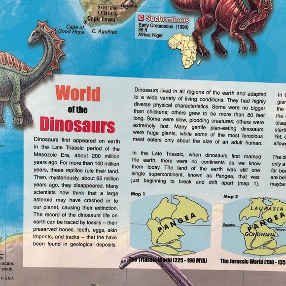 Dinosaur Map - Picture 3 of 7